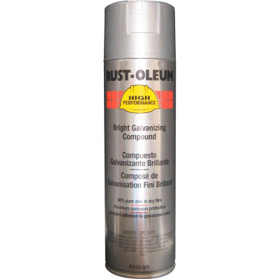 Rust-Oleum High Performance V2100 System Galvanizing Compound Aerosol, Bright 20 oz. Can - V2117838 - Pkg Qty 6