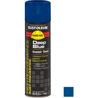 Rust-Oleum High Performance V2100 Rust Preventive Enamel Aerosol, Deep Blue, 15 oz. - V2125838 - Pkg Qty 6