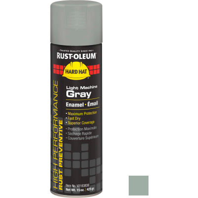 Rust-Oleum High Performance V2100 Rust Prevent Enamel Aerosol, Light Machine GY 20 oz Can - V2183838 - Pkg Qty 6