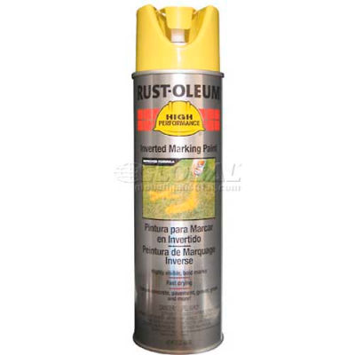 Rust-Oleum V2300 System Inverted Marking Paint Aerosol, High Visibility Yellow - Pkg Qty 6