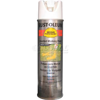 Rust-Oleum V2300 System Inverted Marking Paint Aerosol, White - Pkg Qty 6