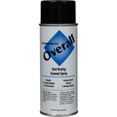Rust-Oleum Black Overall Economical Enamel Aerosol, 10 oz. - V2402830 - Pkg Qty 6