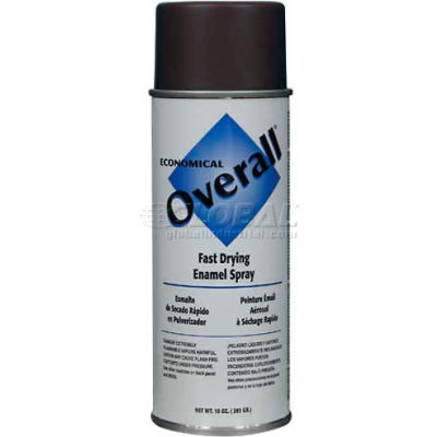 Rust-Oleum Overall Economical Enamel Aerosol, Brown, 10 oz. - V2411830 - Pkg Qty 6