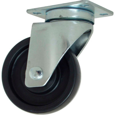 RWM Casters 27 Series VersaTrac® 4" Polyolefin Wheel Swivel Caster - 27-POB-0512-S