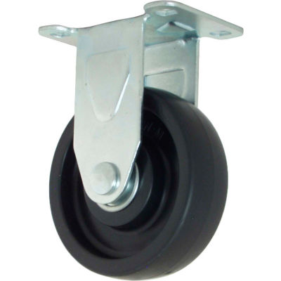 RWM Casters 27 Series VersaTrac® 4" Polyolefin Wheel Rigid Caster - 27-POP-0412-R