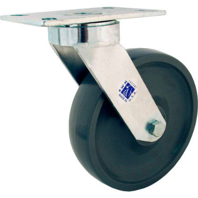 RWM Casters 6" GT Wheel with Optional Mounting Plate Swivel Caster - 48-GTB-0620-S-42ST