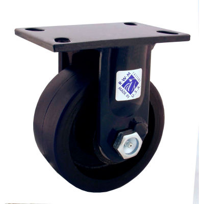 RWM Casters 75 Series 6" x 3" Durastan Wheel Rigid Caster - 75-DUR-0630-R