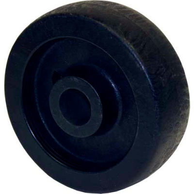 RWM Casters 4" x 2" High Temp. Nylon Wheel with Roller Bearing for 1/2" Axle - HNR-0420-08