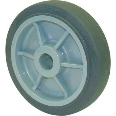 475 Pound Capacity RWM Casters RPR-0615-08 6 x 1-1/2 Performance TPR Wheel with Roller Bearing for 1/2 Axle