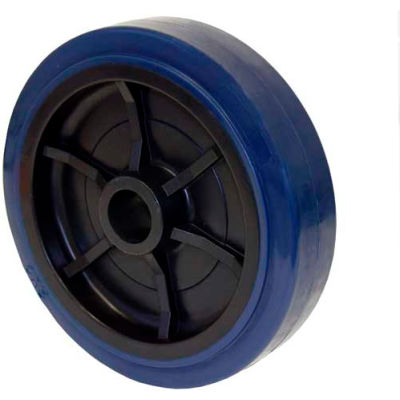 RWM Casters 6" x 2" Urethane on Polypropylene Wheel with Roller Bearing for 1/2" Axle - UPR-0620-08