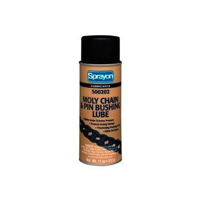 Sprayon LU202 Moly Chain Lubricant, 11 oz. Aerosol Can - s00202000 - Pkg Qty 12