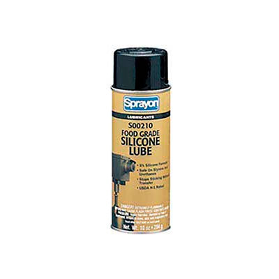 Sprayon LU210 Food Grade Silicone Lubricant, 12 oz. Aerosol Can - SCO210000 - Pkg Qty 12