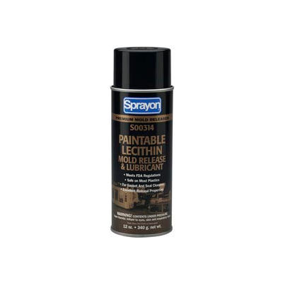 Sprayon MR314 Paintable Lecithin Release Agent, 12 oz. Aerosol Can - SC0314000 - Pkg Qty 12