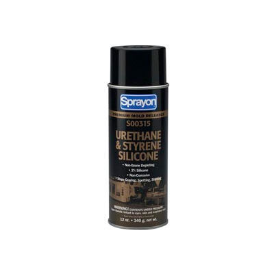 Sprayon MR315 Urethane & Styrene Silicone Release Agent, 12 oz. Aerosol Can - s00315000 - Pkg Qty 12