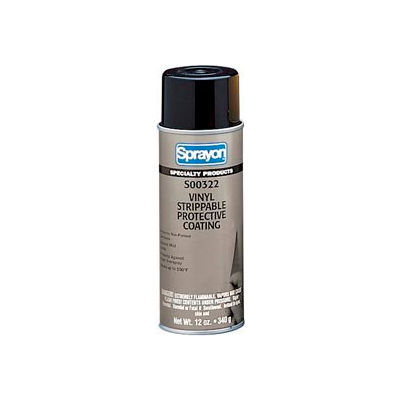 Sprayon SP322 Vinyl Removable Coating, 12 oz. Aerosol Can - s00322000 - Pkg Qty 12