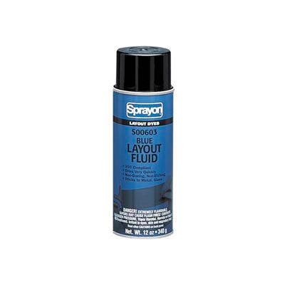 Sprayon SP603 Blue Layout Dye, 12 oz. Aerosol Can - SC0603000 - Pkg Qty 12