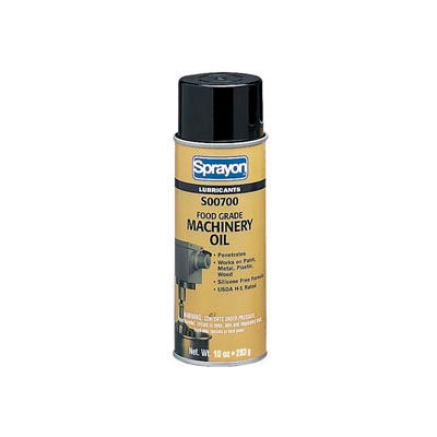 Sprayon LU701 Food Grade Machinery Oil, 10 oz. Aerosol Can - s00700000 - Pkg Qty 12