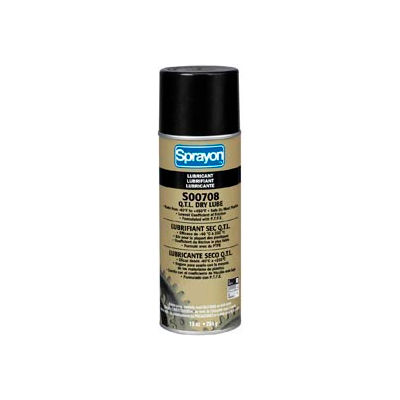 Sprayon LU708 High Performance Dry Lubricant, 10 oz. Aerosol Can - SC0708000 - Pkg Qty 12
