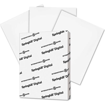 Springhill® Digital Index White Card Stock 15300, 110 lbs, 8-1/2" x 11", White, 250/Pack