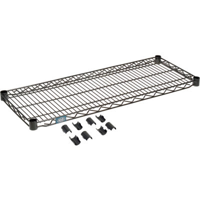 Nexel® S1436B Black Epoxy Wire Shelf 36"W x 14"D