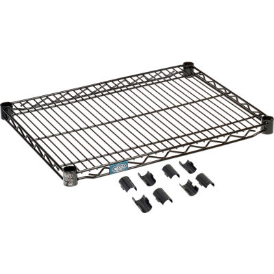Nexel® S1830B Black Epoxy Wire Shelf 30"W x 18"D