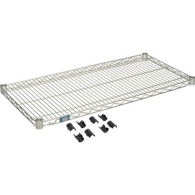 Nexel® S1836Z Poly-Z-Brite® Wire Shelf 36"W x 18"D