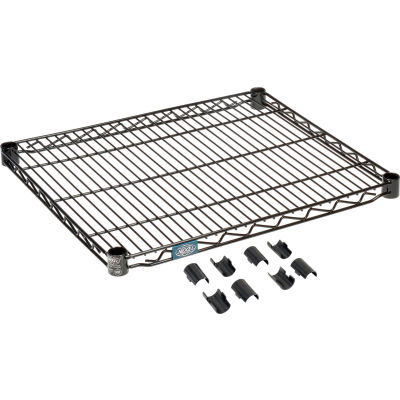 Nexel® S2130B Black Epoxy Wire Shelf 30"W x 21"D