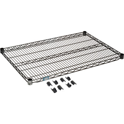Nexel® S2436B Black Epoxy Wire Shelf 36"W x 24"D