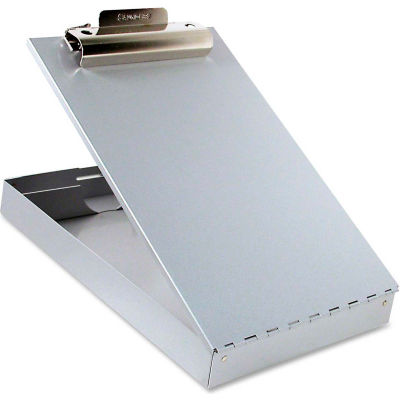Saunders Redi-Rite Aluminum Storage Clipboard, 8-1/2" x 12", Silver
