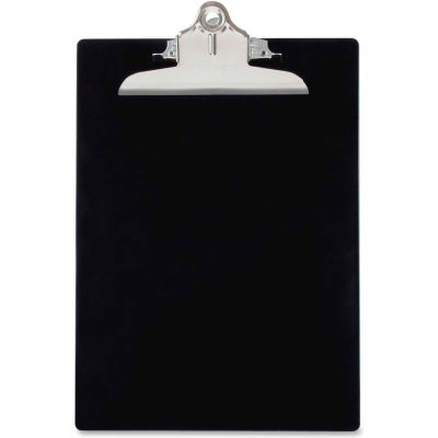 Saunders Recycled Plastic Clipboard with Antimicrobial Protection, 8-1/2" x 12", Black