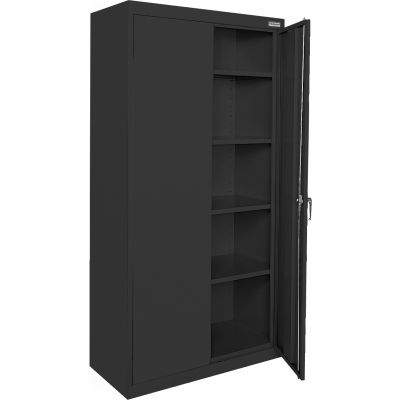 Sandusky Classic Storage Cabinet CA41362478-09 - 36"W x 24"D x 78"H Black