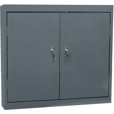 Sandusky Solid Door Wall Cabinet WA22361230-02 - 36"W x 12"D x 30"H Charcoal