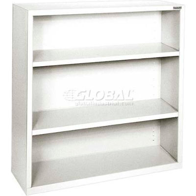 Steel Bookcase 2-Shelf 46W X 18"D X 42"H -White