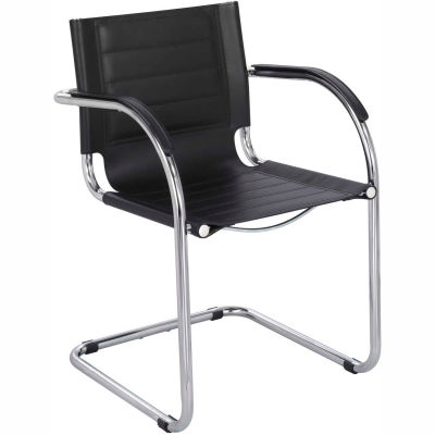 Flaunt™ Guest Chair Leather - Black