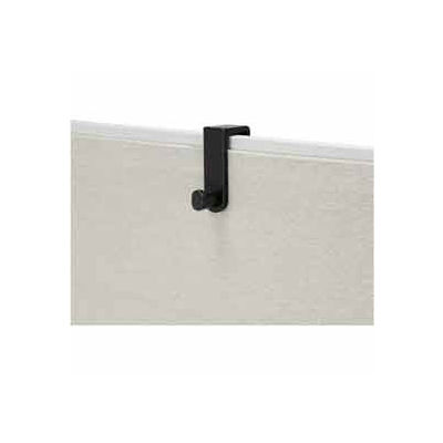 Over the Panel Single Hook (Qty 6) - Black