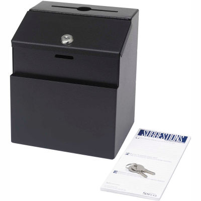 Safco® Products Steel Suggestion Box, Black