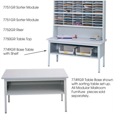 Mailroom Sorting Table Frame (Top sold separately)