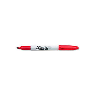 Sharpie Permanent Marker, 1.0mm Fine Tip, Red Ink - Dozen