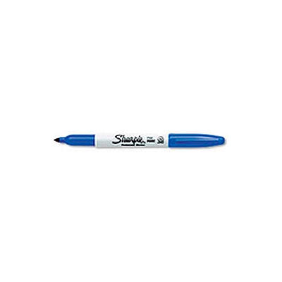 Sharpie Permanent Marker, 1.0mm Fine Tip, Blue Ink - Dozen