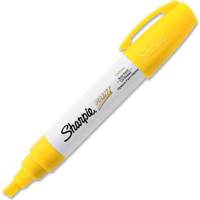 Sharpie® Paint Marker, Oil-Based, Bold, Yellow Ink, 1 Each