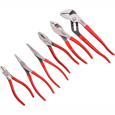 Proto J202GS 6 Piece Plier Set (Long Nose, Slip Joint, Diagonal, Tongue & Groove, Linesman)