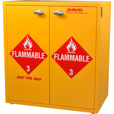 24 Gallon, Jumbo Stacking Flammable Cabinet, Self-Closing, 30"W x 18-1/2"D x 32-1/2"H