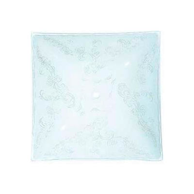 Satco 50-190 Bend Glass - 12-in. Square White - Clear