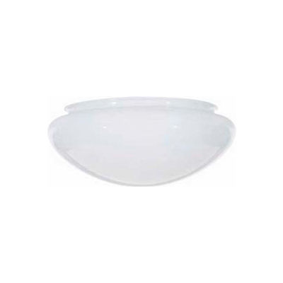 Satco 50-330 Sprayed Inside White Mushroom Glass 9-1/2-in. Diameter