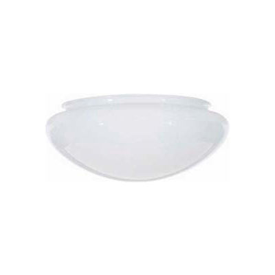 Satco 50-331 Sprayed Inside White Mushroom Glass 11-1/2-in. Diameter