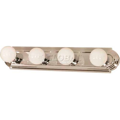 Satco 60-297 4 Light - 24" - Vanity - Racetrack Style Polished Chrome