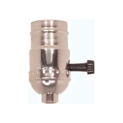 Satco 80-1008 3 Terminal (2 Circuit) Turn Knob Socket - Brite Gilt