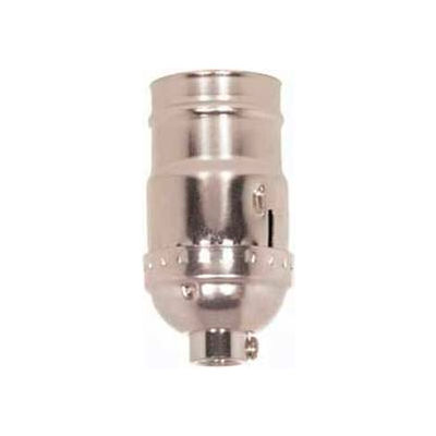 Satco 80-1020 3 Way (2 Circuit) Keyless Socket - Brite Gilt