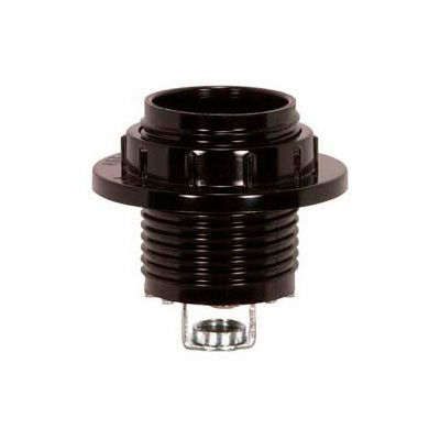 Satco 80-1077 Keyless Lampholder - Threaded Socket w/ Ring