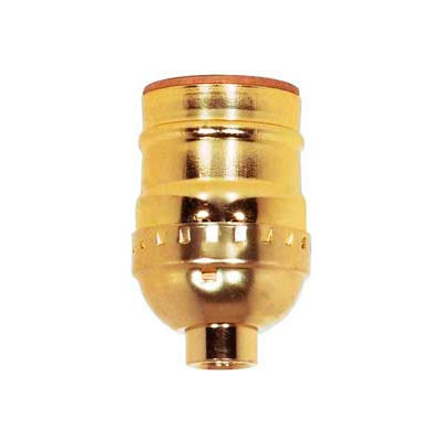 Satco 80-1100 Short Keyless Socket w/Screw Terminal and Set Screw - Nickel